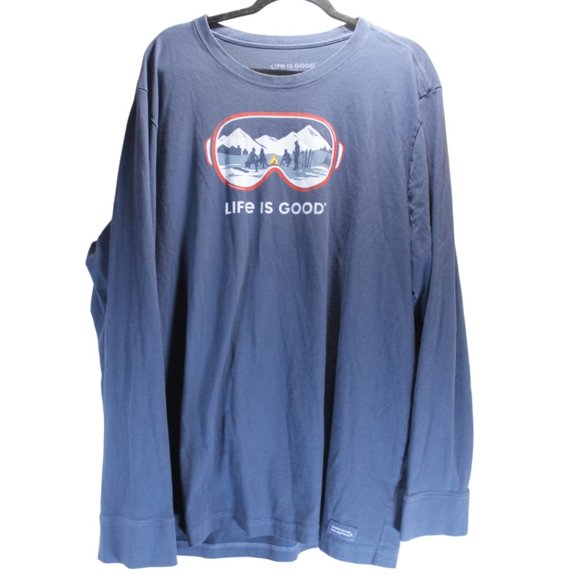 Life Is Good Other - Life Is Good Men's crusher long sleeve Ski Goggle Landscape t shirt size XXL